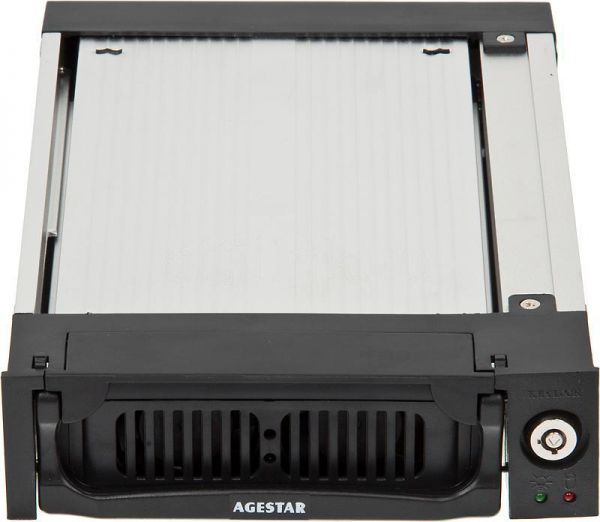 Корпуса и док-станции для жестких дисков Agestar AMR1- SATA(K)-3F SATA алюминий черный