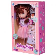 Кукла Junfa toys Ardana Baby WJ-19257/шатенка с аксессуарами 32,5 см